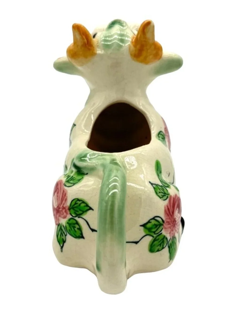 Vtg Kitschy Cow Creamer Hand Painted Milk Coffee 1940s Made in Japan Ceramic